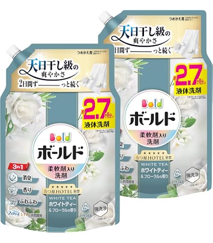 Amazon | 【セット買い】ボールド 柔軟剤入り 洗濯洗剤 液体 爽やか